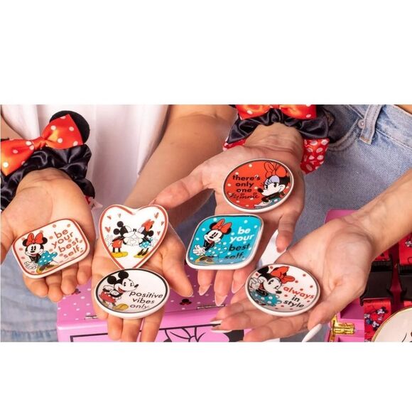 Disney Mickey & Minnie Mouse Ceramic Jewelry Trays/Trinkets - Picture 3 of 10